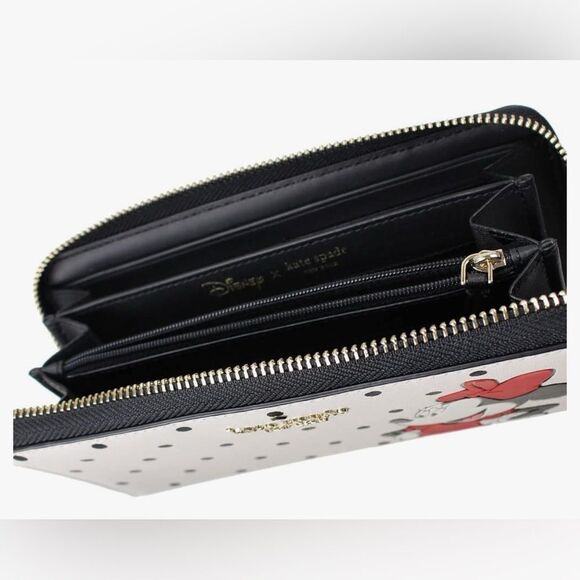 Disney x Kate Spade Minnie Mouse Large Continental Wallet NWT - Picture 3 of 12